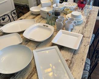 White Dishware from Pottery Barn