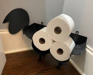 Dog Toilet Paper Holder