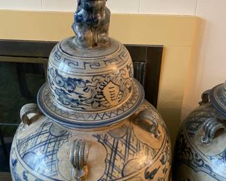 Antique Asian Temple Jar