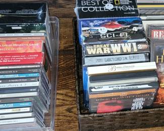 CDs and DVD movies
