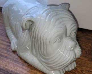 Ceramic Shar-pei dog statue