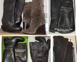 Size 10 Woman's leather boots by top designers: Gucci, Balenciaga, Tory Burch and more
