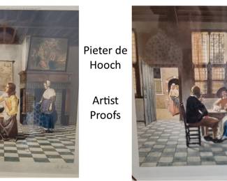 Framed Art by Pieter de Hooch - Artist Proofs