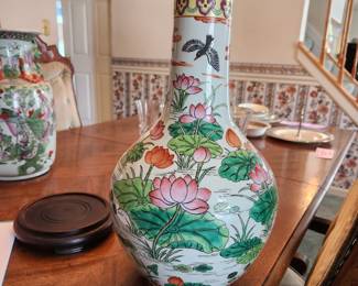 antique "vase", measures 15 1/2" tall x 10" wide.  $300.00