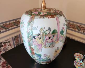 Pair of vintage urns with lids.  $75.00 EACH