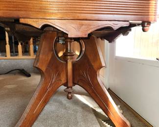 antique marble top coffee table, measures: 30" long x 20" wide x 20" tall.  $50.00