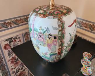 Pair of vintage urns with lids.  $75.00 EACH