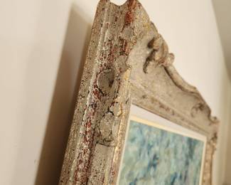 Original oil on canvas painting by Andre Gisson.  Purchased at gallery in Washington DC in 1970.  Smoke-free home.  Actual canvas measures 30" x 24".  FRAME measures 38 1/4" x 32 1/4".  $2,300.00