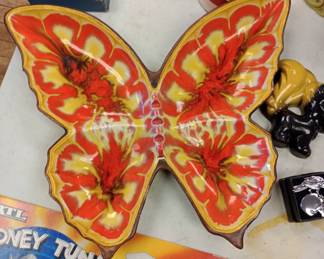 midcentury butterfly ashtray 