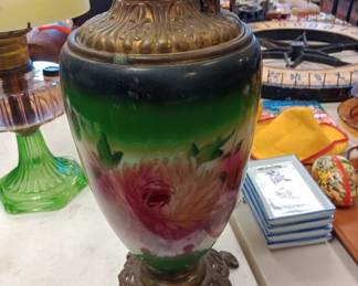 Fostoria vintage oil lamp 