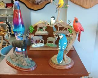 lots of decor and Danbury mint 