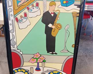 large original oil on canvas can't find maker