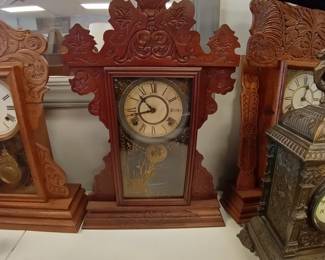 vintage gingerbread clocks 