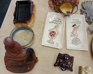 vintage ashtray collection 