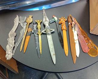 vintage letter opener collection 