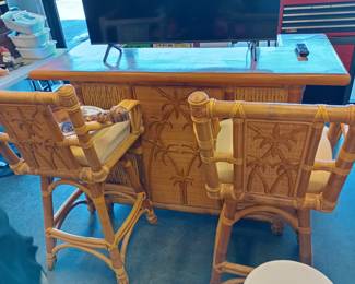 got a legit Tiki Bar and chairs awesome !!