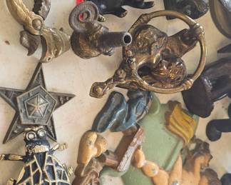 lots of brass and cast-iron goodies 