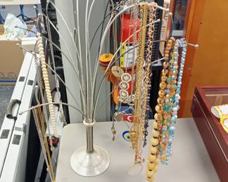 Tons of costume jewelry, rings, bracelets, earrings, and more 