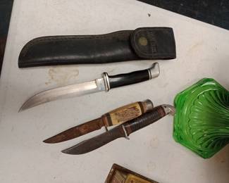 Buck knife and western boulder fixed blades 