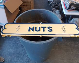 vintage planters Nuts sign 