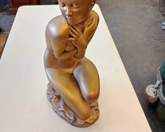 nude ceramic statue fairly large 