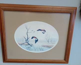 framed signed prints 