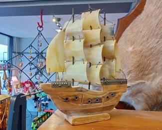 ship made of horn or bone sales 