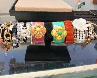 Tons of costume jewelry, rings, bracelets, earrings, and more 