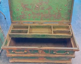 antique railroad strong box 