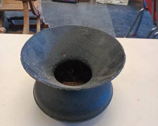 cast iron spittoon authentic 