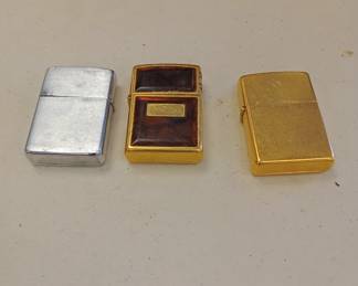 authentic vintage Zippos 