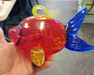 humming bird glass feeder art glass 