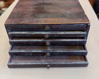 antique mold and stock cabinet 