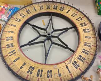vintage Carnivale roulette wheel 