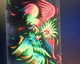 vintage blacklight post card ephemera 