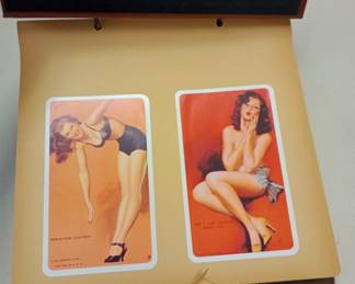 vintage ephemera collection post cards, nudes, magazines, matchbooks, bla-- Amer--ana, and more 