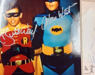 Autographed Batman and Robbin 