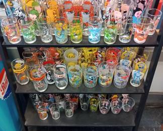 tons of vintage Disney glasses 