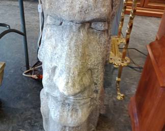 Super large heavy concrete Moai easter island head