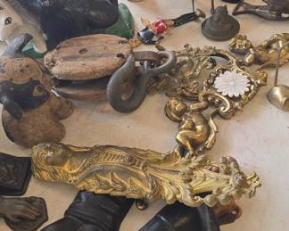lots of brass and cast-iron goodies 