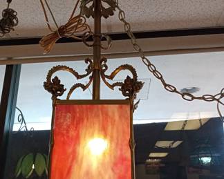 Awesome hanging-stained glass lamp 
