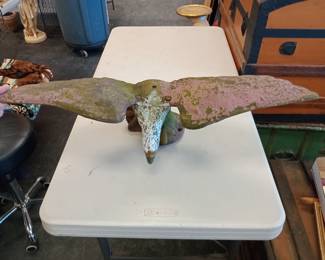 very large heavy cast iron eagle!!
