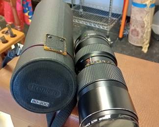 vintage cameras and  lenses 