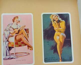 vintage ephemera collection post cards, nudes, magazines, matchbooks, bla-- Amer--ana, and more 