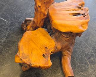 Large Teak wood 3 tier table 