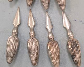 sterling silver corn cob holders 