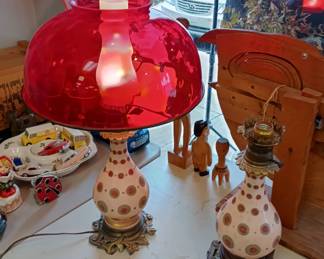 awesome vintage lamp only one shade 