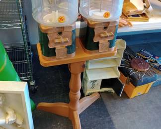 double gum ball machines with stand