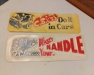 vintage CB radio signs 