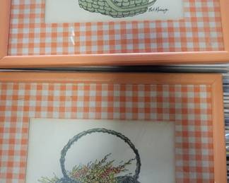 Vintage Framed Bob Mesrop Art Prints